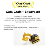 Cars Craft - Power Shovel/ExcavatorCC-K2