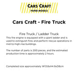 Cars Craft - Fire Ladder Truck CC-E1