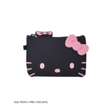 NUU-SML Hello Kitty Black Zipper Pouch