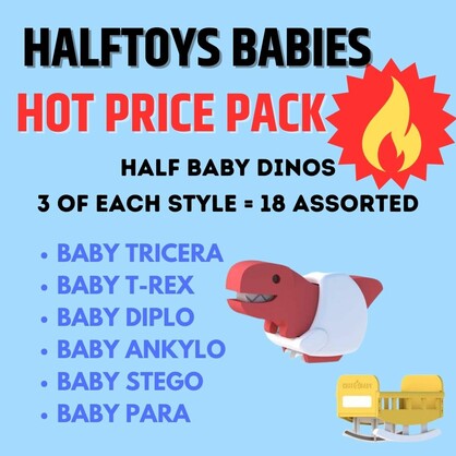HALFTOYS Baby Dinos HOT Price Pack (18)